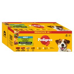 40x100 seleção mista em molho Pedigree comida húmida cães