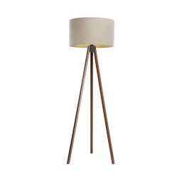 Lâmpada de pé STANDART 1xE27/60W/230V bege/wenge