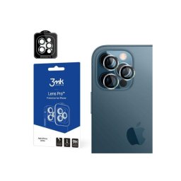 Protetor de Camara em Vidro Temperado Iphone 12 Pro (3 Lentes Frame) Prata