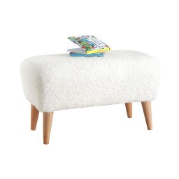 Pufe PIXI 32 x 61 cm branco
