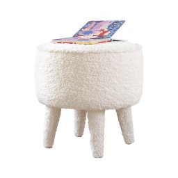 Pufe PIXI diâmetro 38 cm branco