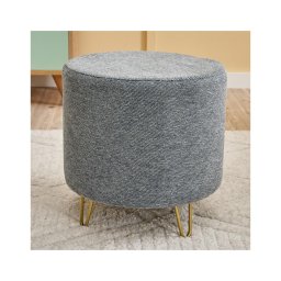Pufe NANI, Ø 40 cm, cinzento