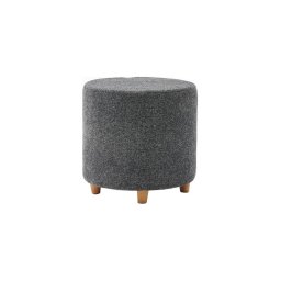 Pufe KIMA, diâmetro 40 cm, antracite
