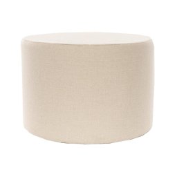 Pufe RABO, diâmetro 58 cm, creme