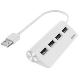 Hama HUB USB 2.0 4 Portas Branco 200120