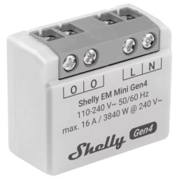 Shelly EM Mini Gen4 Mini módulo para medição de energia elétrica Wi-Fi/Zigbee/Bluetooth - compatível c/ Matter