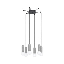 Eglo 39833 - Candeeiro suspenso GIACONECCHIA 6xE27/40W/230V aranha