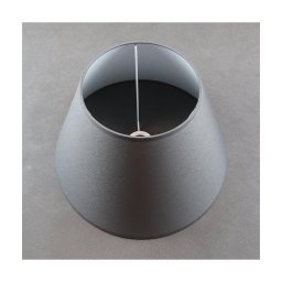 Cúpula de substituição para candeeiro de mesa E27 24x40 cm cinzenta