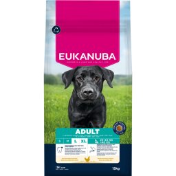 2x15kg Adult Large & Giant Breed frango Eukanuba ração cães