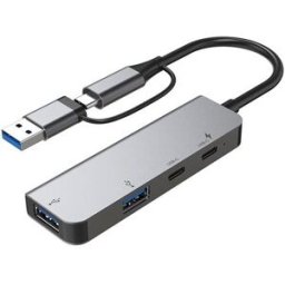 Accsup Hub USB/USB-C 4 em 1