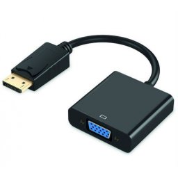 Cabo Adaptador DisplayPort para VGA M/F 0.15m Ewent EC1454 Preto