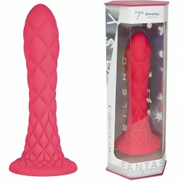 SILEXD - DREAMY DILDO FANTASY SILICONE LÍQUIDO TERMORATIVO FÚCSIA 18,5 CM