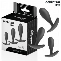 ADDICTED TOYS - CONJUNTO DE 3 PLUG ANAL MODELO 2