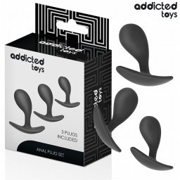 ADDICTED TOYS - CONJUNTO DE 3 PLUG ANAL MODELO 3
