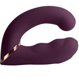 ROCKS-OFF - VIBRADOR DUPLO GEMINI ESTIMULADOR DE CLITÓRIS PONTO G ROXO