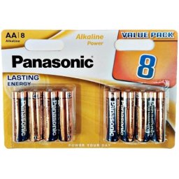 PANASONIC - BATERIA ALCALINA BRONZE AA LR6 BLISTER*8