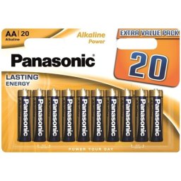 PANASONIC - BATERIA ALCALINA BRONZE AA LR6 BLISTER*20