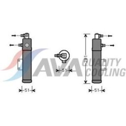 Secador, ar condicionado HIGHWAY AUTOMOTIVE 42033001