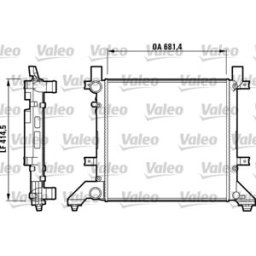 Radiador, arrefecimento do motor VALEO 731605
