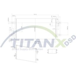 Radiador, arrefecimento do motor TITANX RX129014
