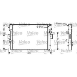 Radiador, arrefecimento do motor VALEO 734448