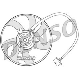 Ventoinha, condensador do ar condicionado DENSO DER32003