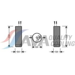Secador, ar condicionado HIGHWAY AUTOMOTIVE 42033003