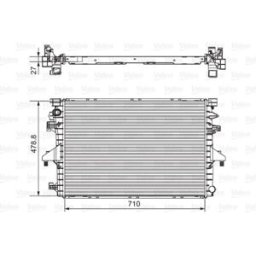 Radiador, arrefecimento do motor VALEO 701654
