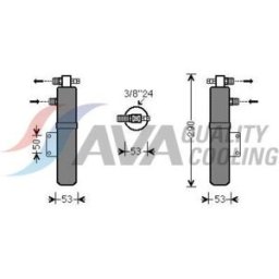 Secador, ar condicionado HIGHWAY AUTOMOTIVE 42033005