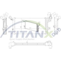Radiador, arrefecimento do motor TITANX RX119006
