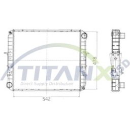 Radiador, arrefecimento do motor TITANX RX159014