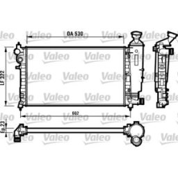 Radiador, arrefecimento do motor VALEO 731526