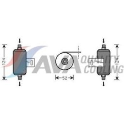 Secador, ar condicionado HIGHWAY AUTOMOTIVE 42011002