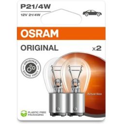 Ams-Osram Lâmpada incandescente OSRAM Standard P21/4W 12V, 4/21W, 2 Peça