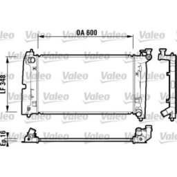 Radiador, arrefecimento do motor VALEO 734199