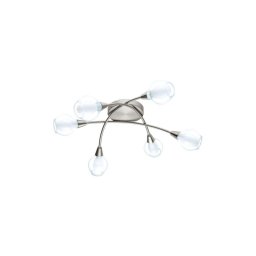 Eglo 32595 - Lustre de tecto sobreposto ARNADO 6xG9/33W/230V cromado fosco