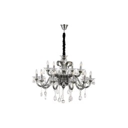 Globo 64104-15 - Lustre de cristal suspenso por corrente DUNJA 15xE14/40W/230V