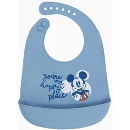 Babete de Silicone Mickey Disney, Azul