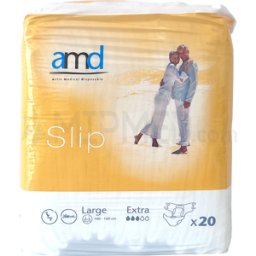 Fraldas AMD - Slip Extra - Tamanho L - 20 unidades