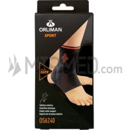 Tornozelo Elástico com Almofadas em Gel - Orliman Sport