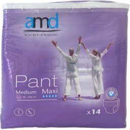 Cuecas Fralda AMD - Maxi - Tamanho M - 14 unidades