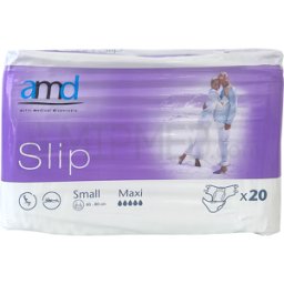 Fraldas AMD - Slip Maxi - Tamanho S - 20 unidades