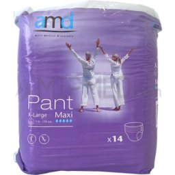 Cuecas Fralda AMD - Maxi - Tamanho XL - 14 unidades