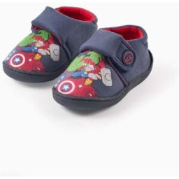 MARVEL HEROES Pantufas de veludo com os Vingadores para menino, azul/vermelho Azul 30