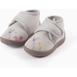 ZIPPY Pantufas com Estampado para Bebé Menina 'Animais da Floresta', Cinza Cinzento 23