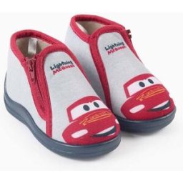 Disney Pantufas com estampado Faísca McQueen para bebé e menino, cinza/vermelho Cinzento 21