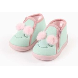 ZIPPY Pantufas com bordado Monstros das Emoções para bebé menina, verde/rosa Verde Claro 23