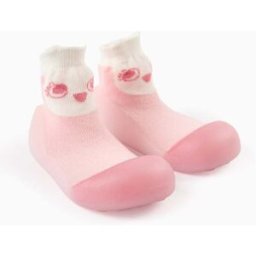 ZIPPY Steppies Meias-Pantufas para Bebé Menina 'Coruja', Rosa Rosa 22.5