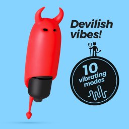 O-Pet Diabo C/ Bala Vibratória Crushious Vermelha