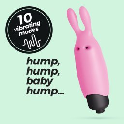 O-Pet Coelho C/ Bala Vibratória Crushious Rosa